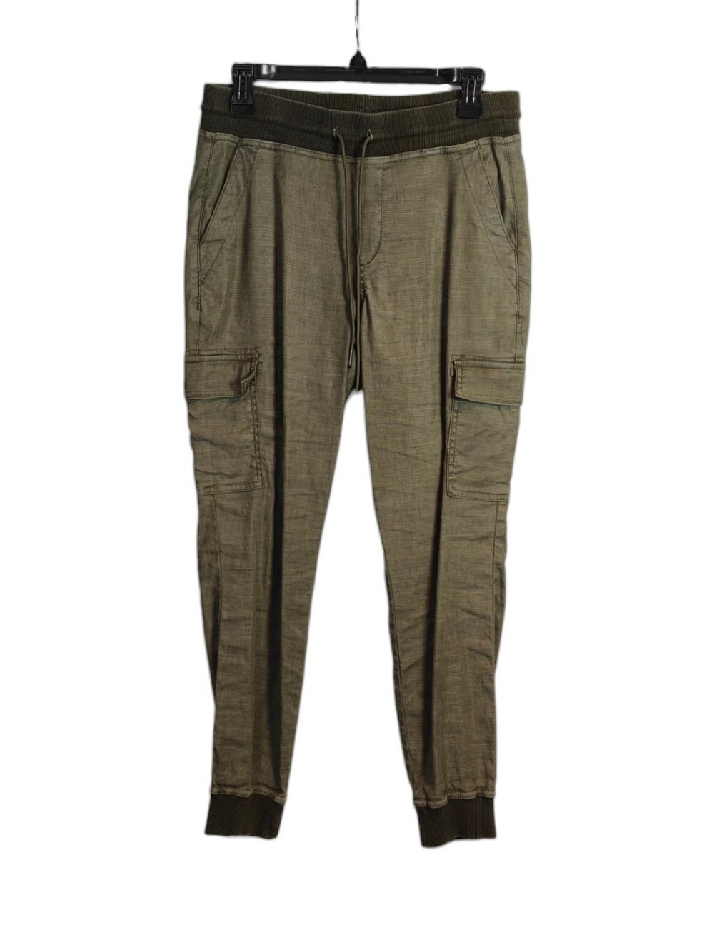 LEVEL 99 Gabrielle Jogger Pants With Drawstring Waist In Olive Size Small